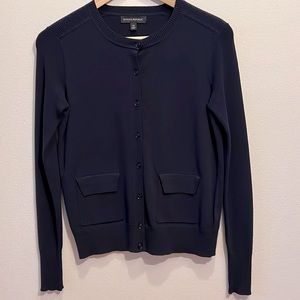 Banana Republic dark blue cardigan sweater